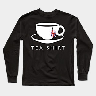 I Love English Tea UK Flag Fun Novelty Souvenir Memorabilia Long Sleeve T-Shirt